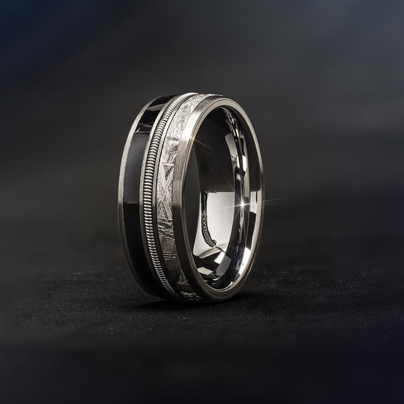 Men's Galaxy Pendant, Chain & Ring